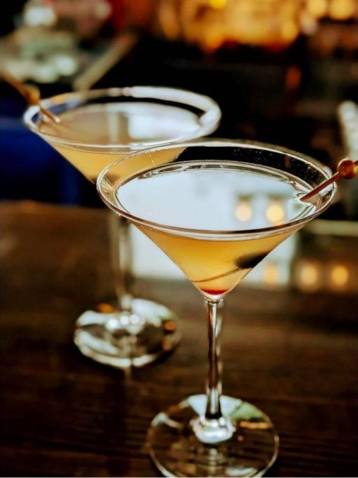 Martinis on the bar